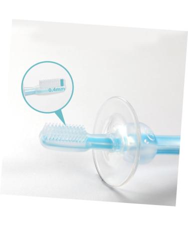 Tovinanna 4-Piece Silicone Baby Toothbrush Set | Newborn Training Toothbrush with Suction Cup | Soft Finger & Bite Toothbrush for Infants - Buy Online on GoSupps.com