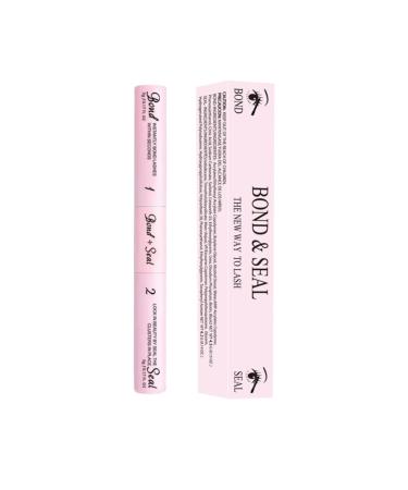 Generisch Lash And Seal Eyelash Glue 2 in 1 Lash Extensions Long Lasting Strong Individual Hold at Home Cover Girl Total (Pink One Size)