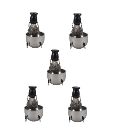 FOMIYES 5 Sets beard brush set household shaving brush professional shaving brush shaving mug shaving razor stand shaver for men Shaving Must Have brush man portable