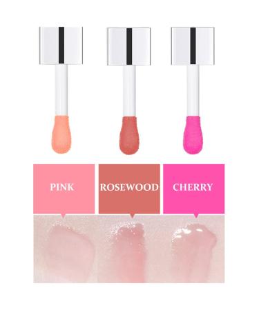 Plumping Lip Oil Set - Hydrating Gloss, Tinted Balm, Transparent Care | Big Brush, Glitter Shine, Long Lasting | Nourishing, Non-Sticky, Fresh Texture (3 Pcs) - Buy Online on GoSupps.com