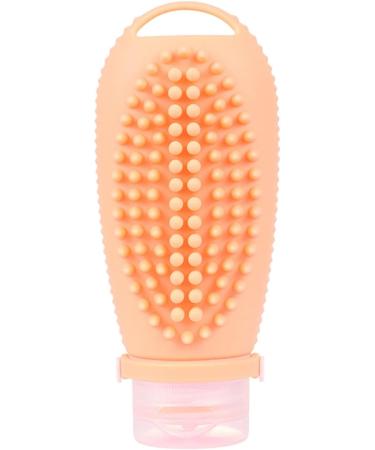 Perfeclan Hair Shampoo Brush & Travel Bottle - Compact Hair Wash Brush for Kids & Adults | 100ml Orange - Buy Online on GoSupps.com