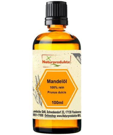 Almond oil sweet 100ml Almond oil 100% pure for cosmetics skin care