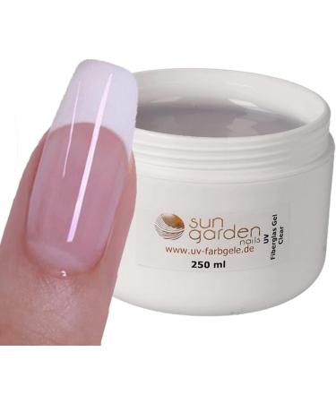  sun garden nails Premium Line Clear UV Gel 250ml Fiberglass - Finishing Gel Builder Gel Adhesive Gel Shine Top Coat - Clear - Monophase Gel - Buy Online on GoSupps.com