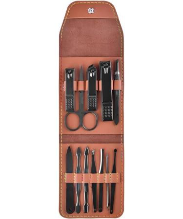 ZHIYE 12 Piece Stainless Steel Nail Clippers Set - Professional Grooming Pedicure Kit for Manicure - Cuticle Remover Tool - Silver - Buy Online on GoSupps.com