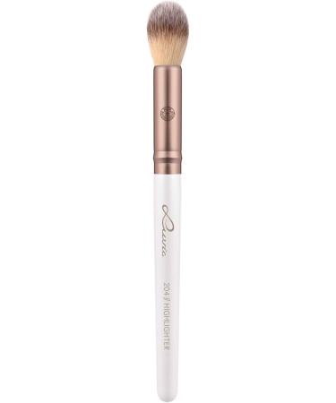Luvia Professional Make-Up Brush Highlighter Make-Up Brush Round Brush Vegan Cosmetic Brush 204 // Highlighter Elegance - Buy Online on GoSupps.com