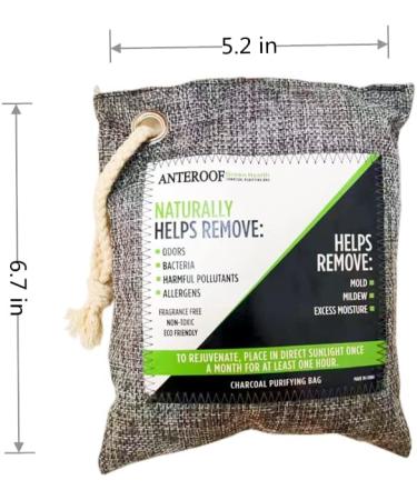 6-Pack Nature Fresh Air Cleaner Bags - Bamboo Charcoal Smell Eliminator for Home, Pets, Vehicle, Wardrobe & Bathroom - Buy Online on GoSupps.com