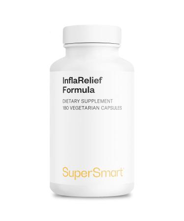 Supersmart - InflaRelief Formula (Perluxan) - Powerful Blend Curcumin C3 5 Loxin Bioperine - Enhanced Formulation | Non-GMO & Gluten Free - 180 Vegetarian Capsules