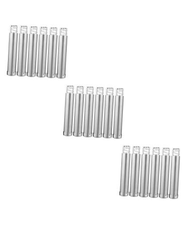FOMIYES 18 STK MOXA presser Moxa gegen Accessories Stainless Steel Inoxlm MoxaGelbrenner Moxa stick holder Automatic Moxibuscand I am Hot Tool Pusher Steel 12.5x2.2x2Pcs Silberx3stk