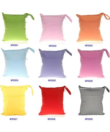 Egurs Reusable Wet Bag - Eco-Friendly Diaper Bag for Baby Diapers & Accessories - Orange - Buy Online on GoSupps.com