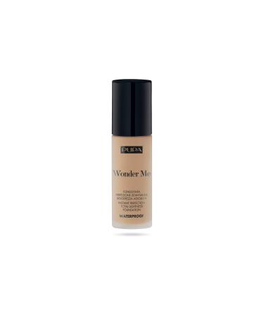 Pupa Foundation liquid waterresistant Wonder Me 050 Deep Sand Warm instant perfection and absolute lightness longlasting water and moisture resistant 30 ml