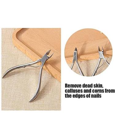 U-M PULABOStainless Steel Dead Skin Pliers Scissors Nail Cuticle Nippers Manicure Pedicure Tool Cuticle Trimmer for Home Users or Beauty Salon Professional Processed As Shown - Buy Online on GoSupps.com
