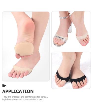 FOMIYES Forefoot Half Socks & Heel Protector Pads - 6 Pairs of Cushions for High Heels - Comfortable Insole Inserts for Women - Buy Online on GoSupps.com