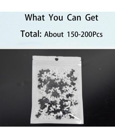 300Pcs Bow Nail Charms Black and White Cute 3D Butterfly Tie Resin Pearls Acrylic Nail Rhinestone Valentines Christmas Decoration for Women Girls Mobile Phone Scrapbooks Envelope Cards Making black and white butterflies - Buy Online on GoSupps.com
