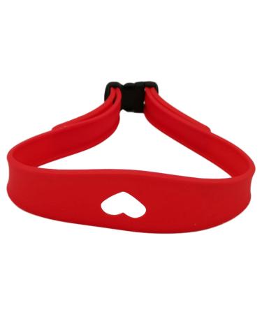 harayaa Hair Trimming Guide Neckline Template Headband Accessories Neck Hair Guide Curved Silicone Haircut Band for DIY Shaving Red