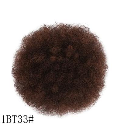 Synthetic Puff Afro Curly Hair Extensions for Women | High Bun Clip Updo | Short Hair Wedding Hairstyles 1BT33 - Buy Online on GoSupps.com