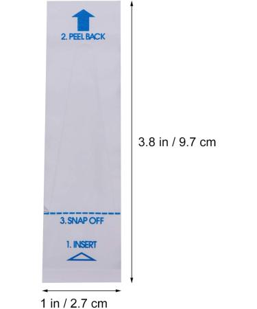 Heallily 100pcs Disposable Thermometer Covers - Digital Thermometer Probe Sleeves for Oral, Armpit, Rectal Use - Buy Online on GoSupps.com