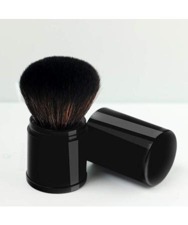 RN BEAUTY Retractable Powder Brush Set - Professional Mineral Blending Brushes with Cover, Black - Buy Online on GoSupps.com