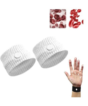 DHLIIIQQ bracelet for blood sugar control promotes relaxation acupressure nylon for auxiliary bodies safe color light white starch copper creative natural tightening women