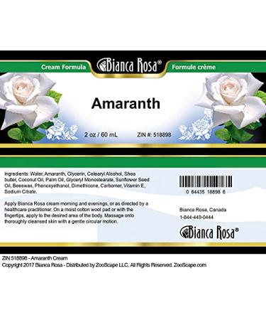 Buy Amaranth Cream (2 oz) - Nourishing Skin Care | International Shipping Available - Buy Online on GoSupps.com
