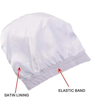 DABERVICH Satin Silk Lined Sleep Cap - Gray | Frizzy Hair Women | Shop Now - Buy Online on GoSupps.com
