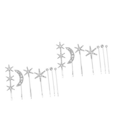 DOITOOL 2 Sets Fringe Bobby Pin Metal Hair Barrettes Women Hair Accessories Hair Barrettes for Women Goody Hair Clips for Women Womens Barrettes for Hair Issue Card Rhinestone Wild