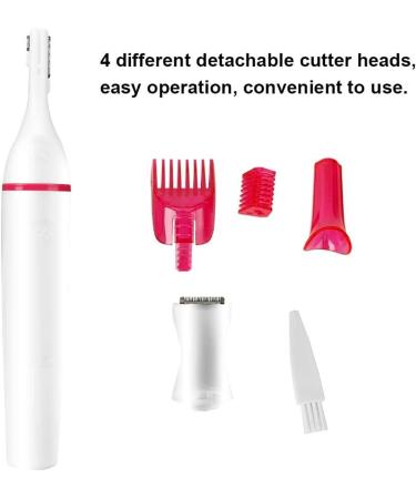Electric Razor for Women - 2-in-1 Pain-Free Eyebrow Epilator & Shaver for Face Eyebrows Lip Nose Legs Armpits & Bikini - Buy Online on GoSupps.com