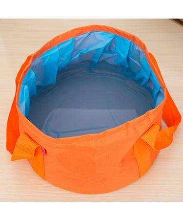 Lurrose Collapsible Foot Bath - Portable Fabric Wash Bucket for Camping Travel and Spa - Foldable PEVA Foot Tub - Buy Online on GoSupps.com