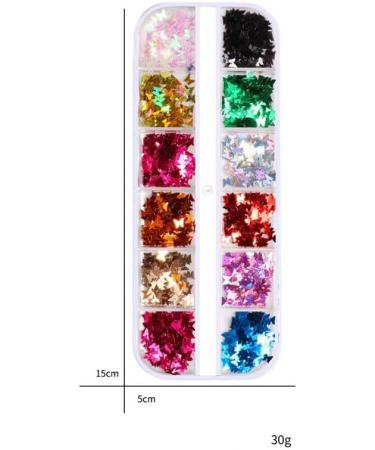 CHUANGOU 24 Color 3D Butterfly Nail Glitter & Sequins | Holographic Nail Art & Body Glitter for International Shipping - Buy Online on GoSupps.com