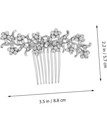 Ipetboom 1pc Comb Bridal Headdress Crystal Hair Accessories Pearl Hair Accessories David Statue Flower Claw Clips Rhinestone Pearl Hair Clips Hair for Women Alloy Wedding The Photo Bride - Buy Online on GoSupps.com