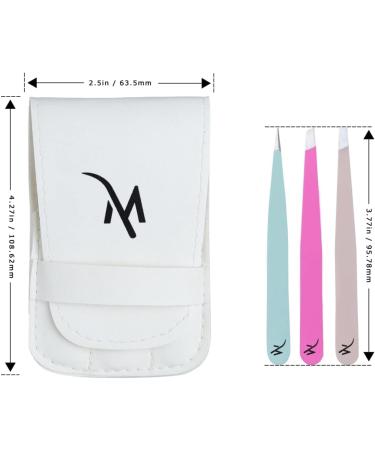 Professional 3-pc Tweezers Set for Eyebrow & Facial Hair Removal - Multicolor - Buy Online on GoSupps.com