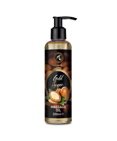 Massage oil golden argan 200 ml - almond oil - grape seed oil - peach core oil and yojoba oil - argan - body oil - skin care - cosmetic oil - massage oil - relaxation oil - Buy Online on GoSupps.com