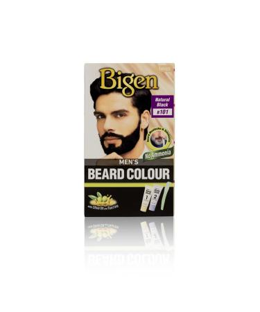 Bigen Men's Beard Natural Black B101 Black 1 Count (Pack of 1)