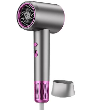 Numoya Hair Dryer - Numoya Jetspeed Hair Dryer High-Speed Adjustable Hair Dryer with Diffuser (Gray)