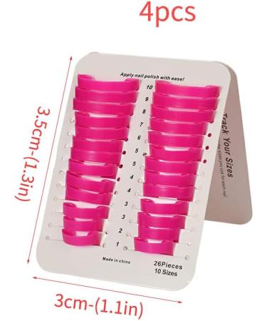 dijiusidy 4 Pieces Nail Stamper Nail Polish Protector Makeup Tools Tools Nail Finger Polisher for Women Beauty Home Use in Fingers - Buy Online on GoSupps.com