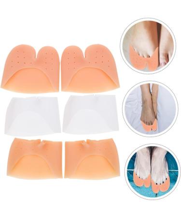 NOLITOY Toe Sleeve High Heel Protectors - 3 Pairs Silicone Sneaker & Toe Topper Socks for Ultimate Foot Comfort - Buy Online on GoSupps.com