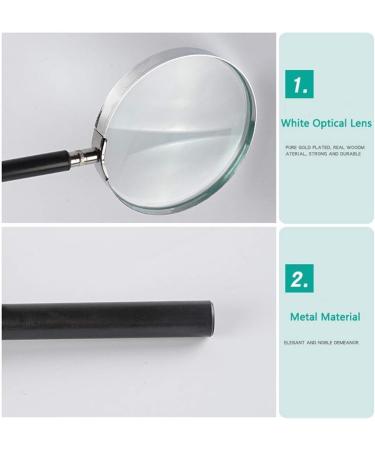 Extra Large Handheld Magnifying Glass with Light - Lens - Best Jumbo Size Illuminated Reading Magnifier for Books Newspapers Maps Coins Jewelry Hobbies & Crafts - Buy Online on GoSupps.com