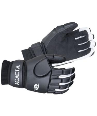 ACACIA Impact Broomball Gloves, Black/White, Large