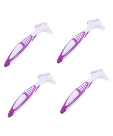 SUPVOX 4pcs Turtle Shell Cleaning Brush Fish Tank Stand Brush Hair Brush Cleaner Tortoise Accessories Turtle Shell Mud Brush Bristle Brush for Turtle Personal 16x5cmx4pcs As Shown 3x4pcs