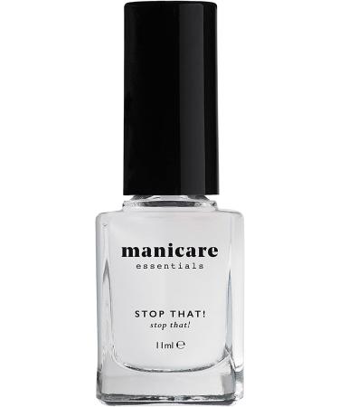 Manicare Stop That Nail Polish Nail Biting prevention to help nail growth and Strengthening and to reduce biting aids in nail repair and protects as a clear coat Large 11ml bottle and non toxic