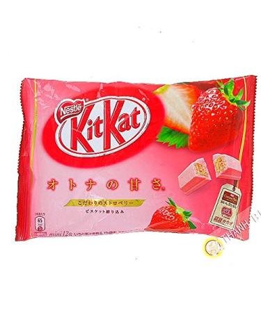 Japanese Kit Kat - Strawberry Flavor (Strawberry) (12 Mini Pieces)