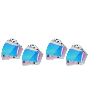 BESPORTBLE Accessories Caps Guards Covers Front Pads Guard of Shoes Universal Protector Rainbow Replacement Skating Skates Skates Replaceable Protector: Shoes Shoes Skateboard Skateboard Accessories Assorted Colorx2pcs 11X6CMx2pcs