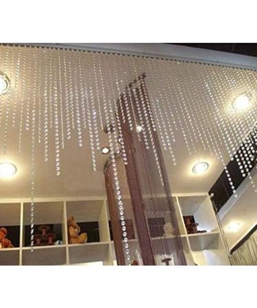 Acrylic Clear Crystal Beads Diamond Garland Strands - 2 Pack of 99 Ft/33 Yards for DIY Doorway Curtain Wedding Party Decorations - Buy Online on GoSupps.com