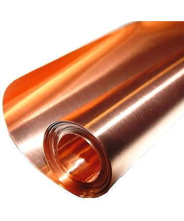KUUOPLA Pure Copper Sheet Cu Metal Sheet Foil Roll 1000X150mm Thickness: 0.1mm - Buy Online on GoSupps.com