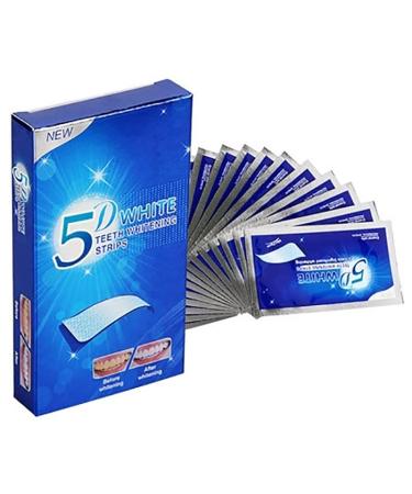 Teeth Whitening Strips 5D Teeth Whitening Bleaching Teeth 14 Strips Tooth Whitening Kits Teeth Care Teeth Whitening for Removes Coffee Tea Smoking & Wine Stains