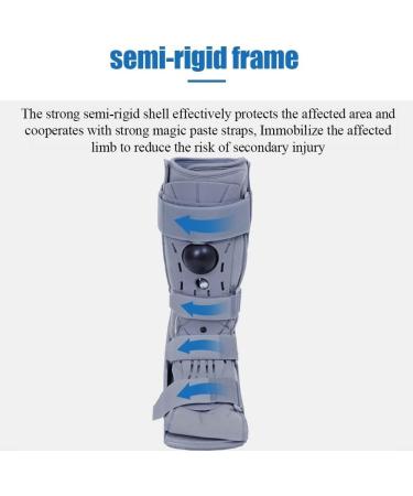 Ankle Fracture Boot Walker - Inflatable Semi-Rigid Support for Foot Pain Recovery & Stress Fractures - Large Size - Buy Online on GoSupps.com