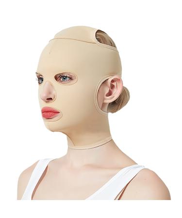 Full Face Lift Strap V Line reusable facial slimming mask cheek chin slimming belt facial massage facial massage shaper lift bandage for women (XL)