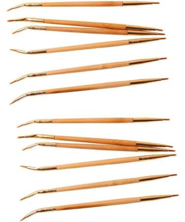 minkissy 2Pcs Eyeliner Sharpener Cosmetic Eyeliner Bamboo Brush Brush Double Head - Buy Online on GoSupps.com