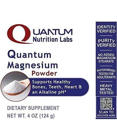 Quantum Magnesium Powder 4 Oz - Natural Supplement for Muscle Health - Buy Online on GoSupps.com