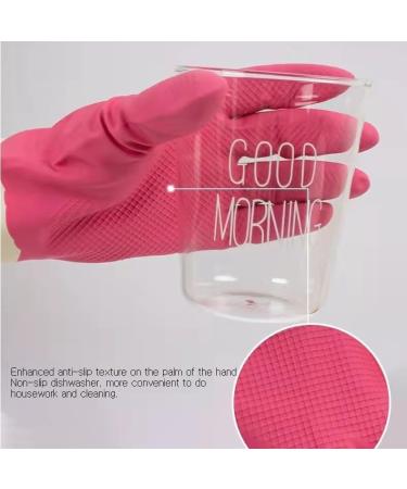 Bafnsiji 2 Pairs Rubber Cleaning Gloves Natural Latex Gloves Reusable Cleaning Gloves Cleaning Dishwashing Long Gloves Waterproof Household Gloves for Laundry Gardening - Buy Online on GoSupps.com