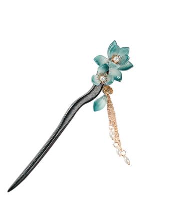 hair stick pinhair sticks Antique Hair Stick Chopsticks Red Flower Hairpin Chinese Hanfu Chopsticks for Women Fairy
